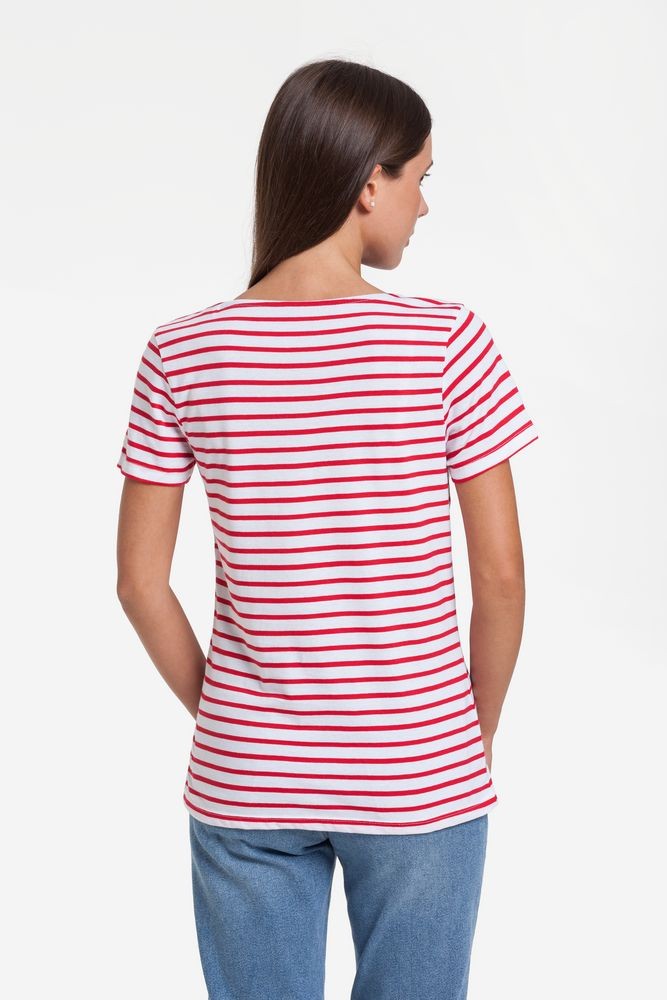 Футболка женская Grand Granat New, белая с красным Футболка женская Grand Granat New, белая с красным