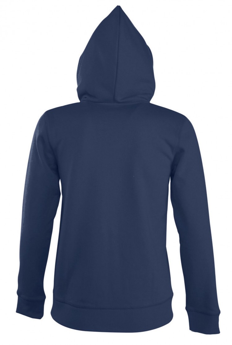 Толстовка женская на молнии с капюшоном Seven Women, темно-синяя Толстовка женская на молнии с капюшоном Seven Women, темно-синяя