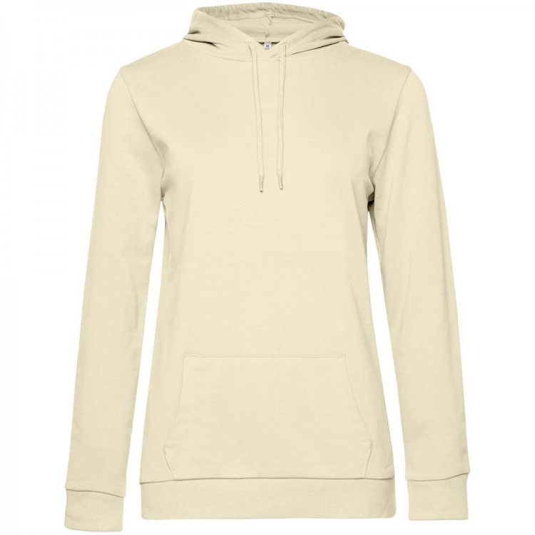 Толстовка с капюшоном женская Hoodie, светло-желтая