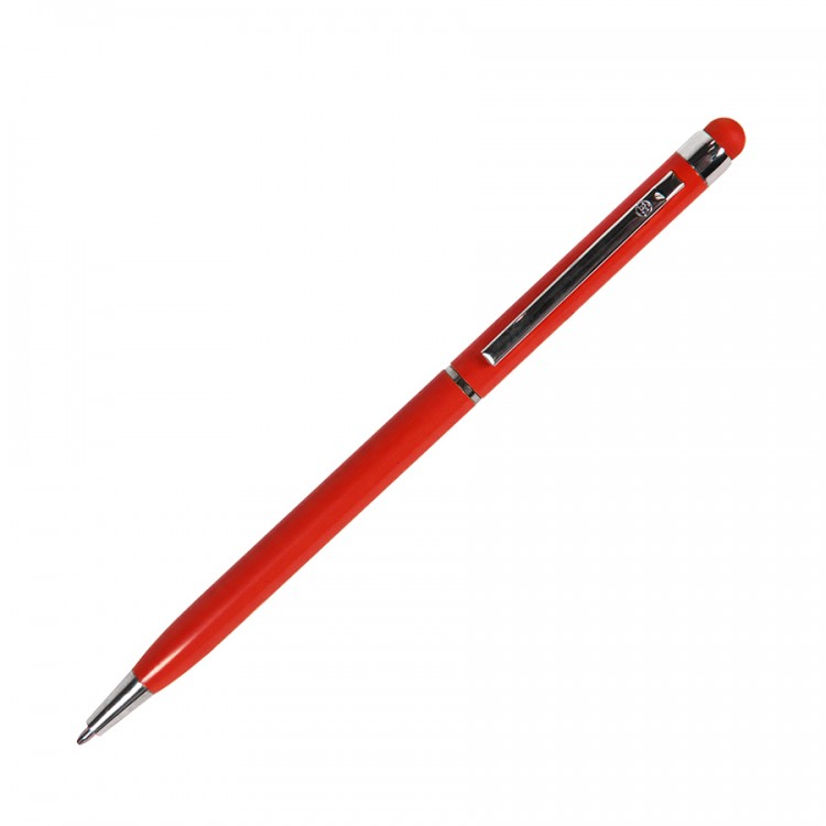 TOUCHWRITER, ручка шариковая со стилусом для сенсорных экранов, красный/хром, металл  