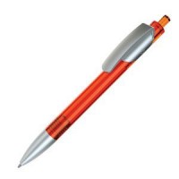 TRIS LX SAT, ручка шариковая, прозрачный оранжевый/серебристый, пластик TRIS LX SAT, ручка шариковая, прозрачный оранжевый/серебристый, пластик