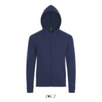 Толстовка мужская на молнии с капюшоном STONE, темно-синий, XL, 50% хлопок, 50% полиэстер, 260 г/м2
