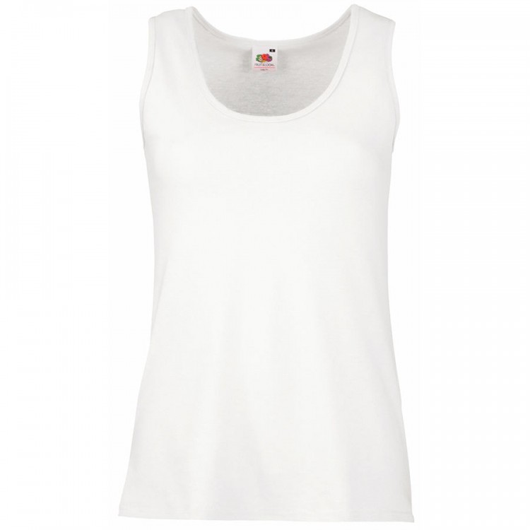 Майка женская "Lady-Fit Valueweight Vest", белый,XS, 97% хлопок,3%полиэстер, 165 г/м2