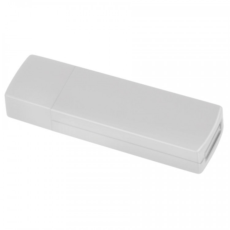 USB flash-карта "Twist" (8Гб),белая, 6х1,7х1см,пластик