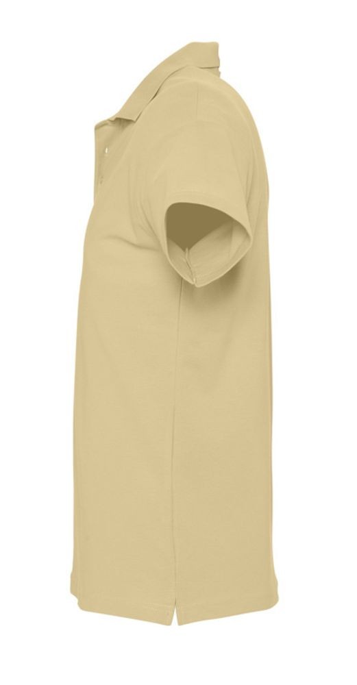 Рубашка поло мужская Spring 210, бежевая Рубашка поло мужская Spring 210, бежевая