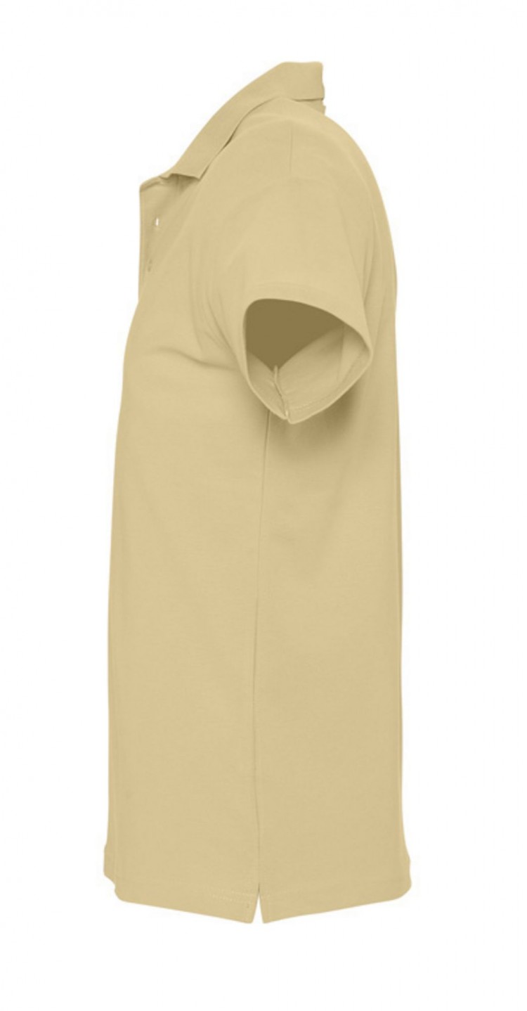 Рубашка поло мужская Spring 210, бежевая Рубашка поло мужская Spring 210, бежевая