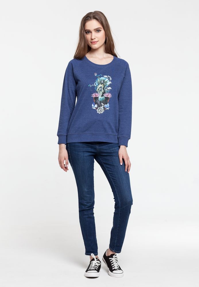 Толстовка Beauty Sleep, синий меланж Толстовка Beauty Sleep, синий меланж