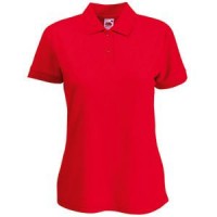 Поло "Lady-Fit 65/35 Polo", красный_XS, 65% п/э, 35% х/б, 180 г/м2