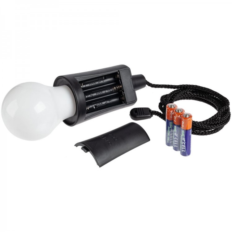 Лампа портативная Lumin, черная Лампа портативная Lumin, черная