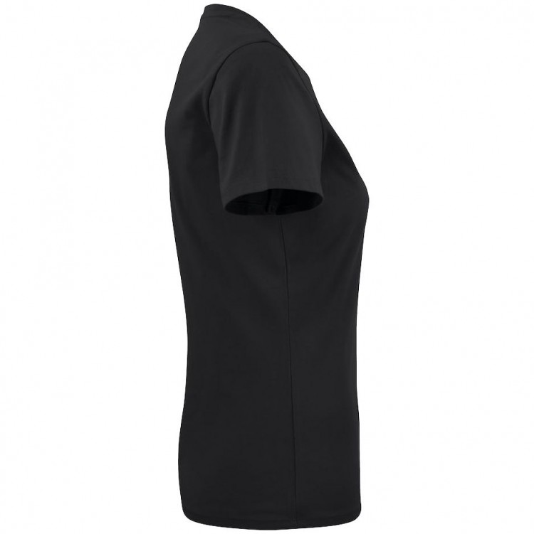 Футболка женская Ladies American U, черная Футболка женская Ladies American U, черная