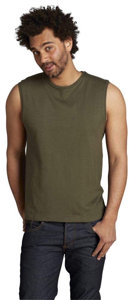 Футболка мужская без рукавов Jazzy 170, белая Футболка мужская без рукавов Jazzy 170, белая