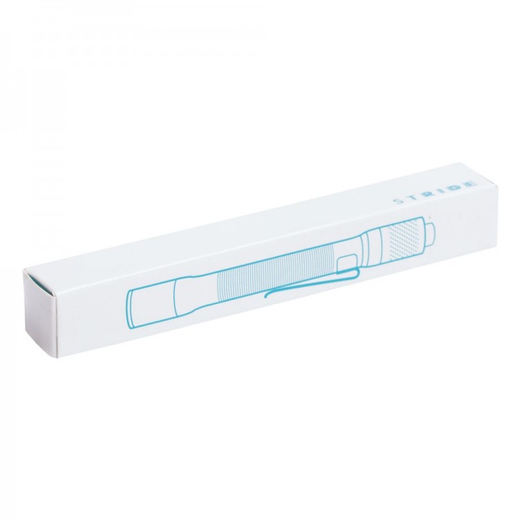 Фонарик с фокусировкой луча Fokus, серо-синий