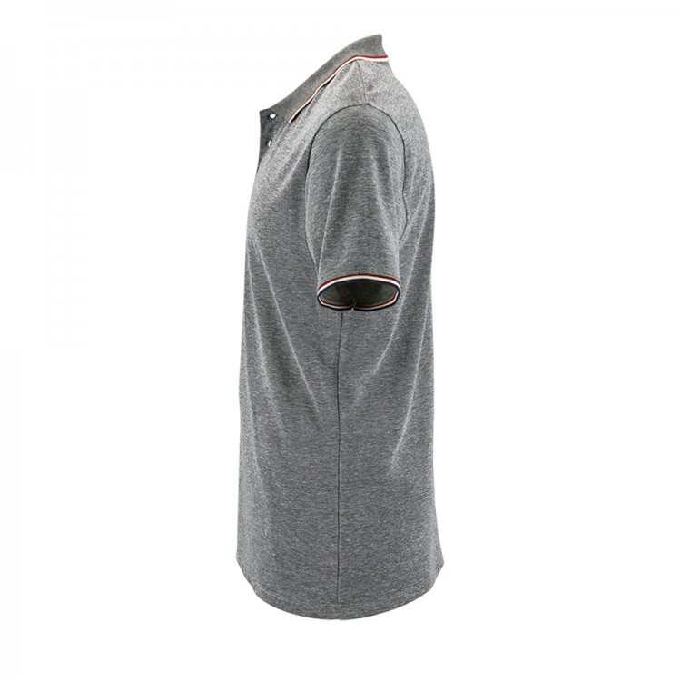 Рубашка поло мужская Paname Men, черный меланж Рубашка поло мужская Paname Men, черный меланж