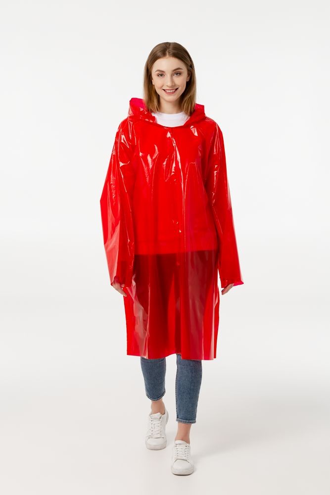 Дождевик-плащ CloudTime, красный Дождевик-плащ CloudTime, красный