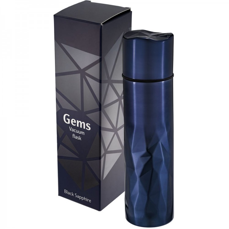 Термос Gems Black Sapphire, сапфир (синий)