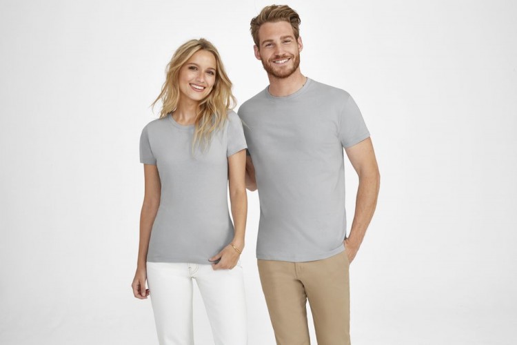 Футболка унисекс Regent 150, светло-серый меланж Футболка унисекс Regent 150, светло-серый меланж