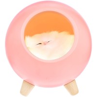 Беспроводная лампа-колонка Right Meow, розовая Беспроводная лампа-колонка Right Meow, розовая