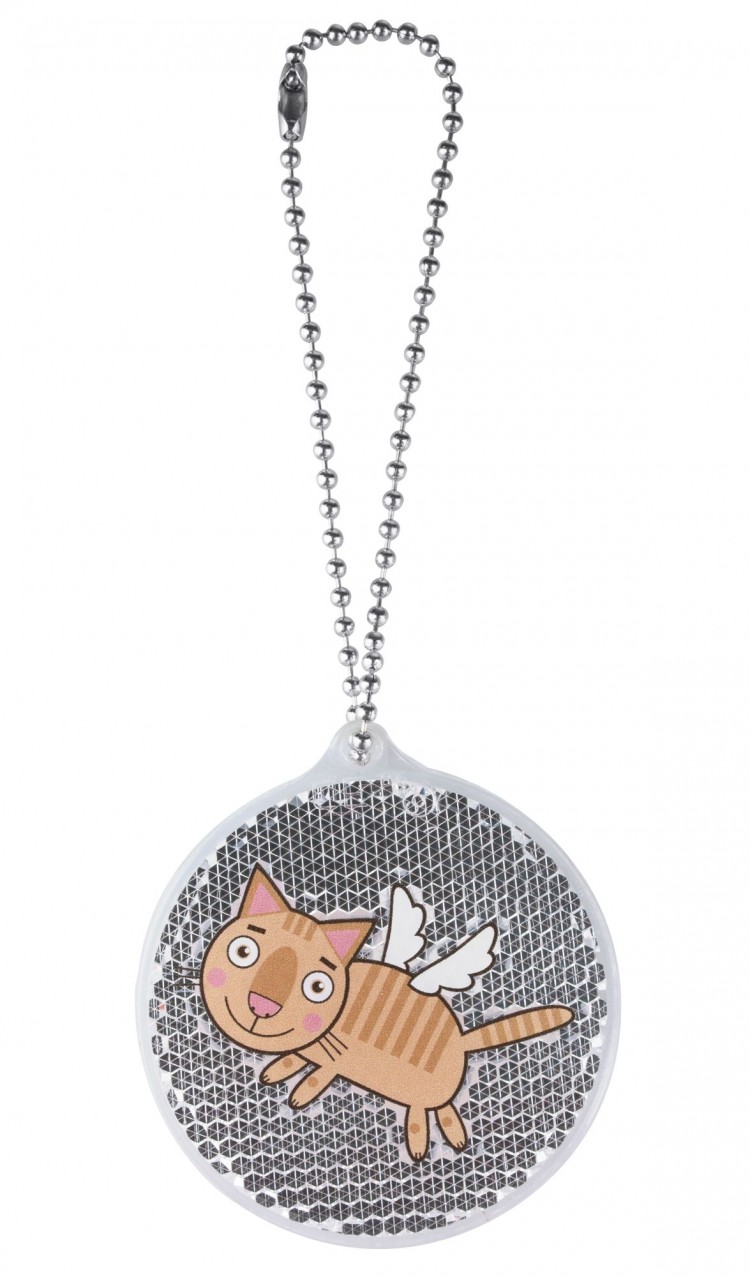 Пешеходный светоотражатель «Круг», белый Пешеходный светоотражатель «Круг», белый