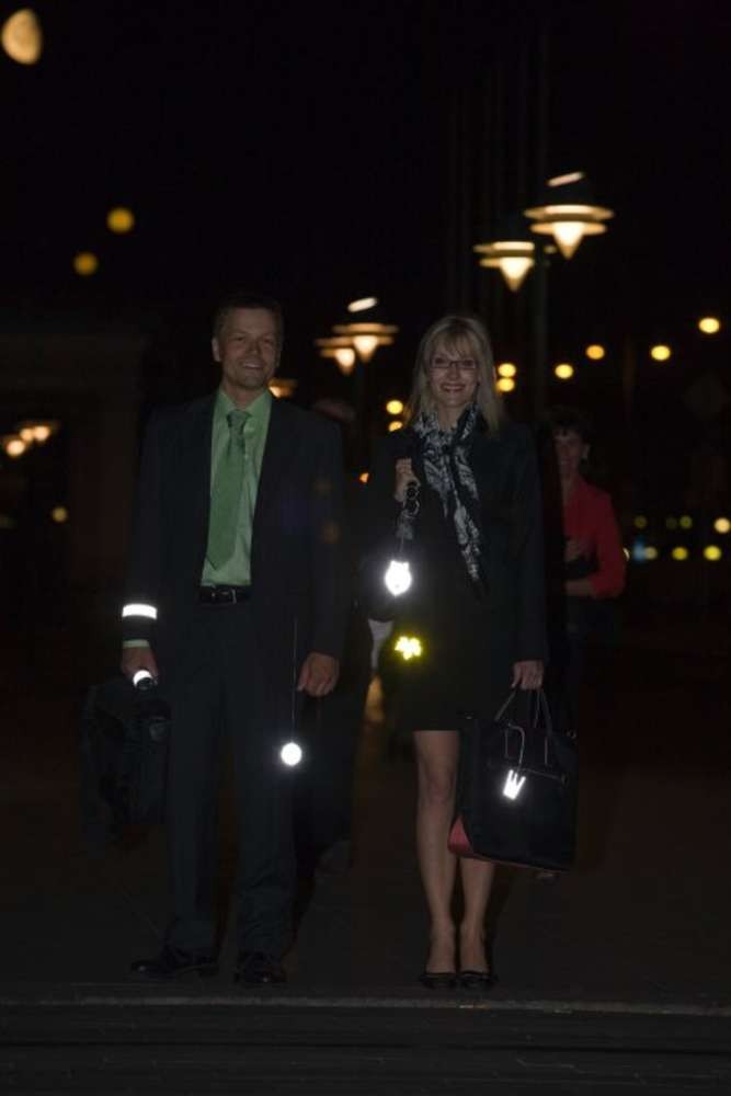 Пешеходный светоотражатель «Круг», белый Пешеходный светоотражатель «Круг», белый