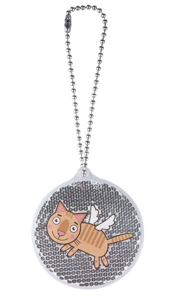 Пешеходный светоотражатель «Круг», белый Пешеходный светоотражатель «Круг», белый