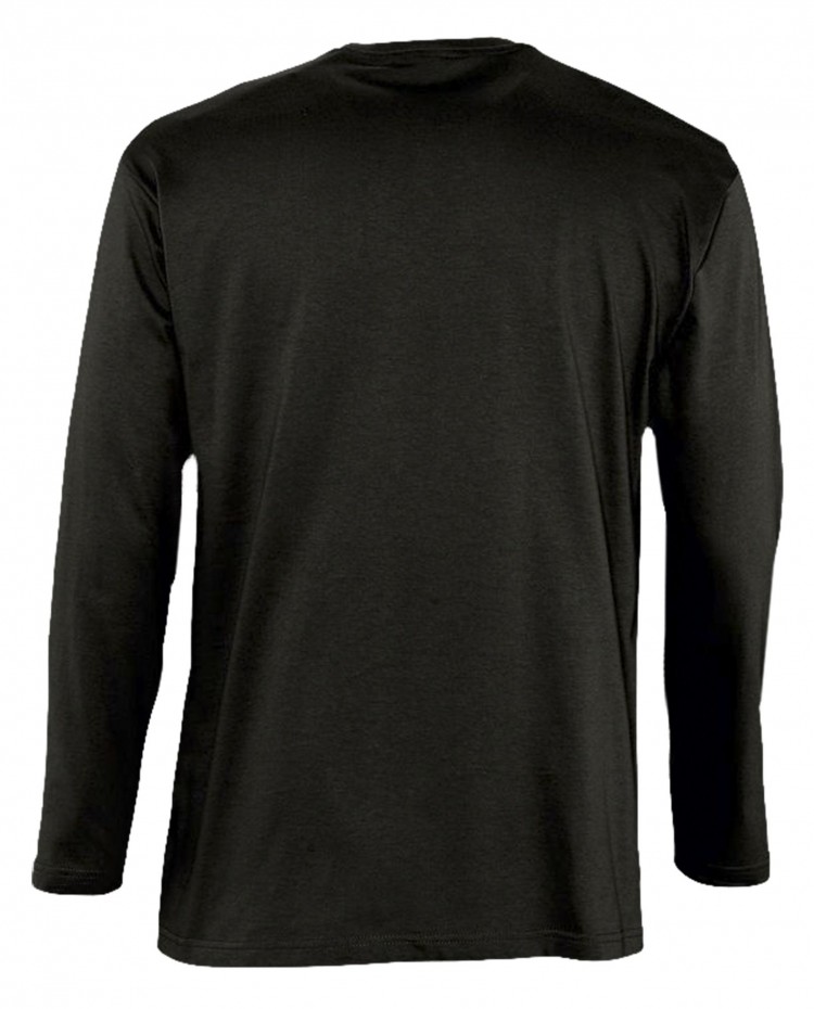 Футболка с длинным рукавом Monarch 150, черная Футболка с длинным рукавом Monarch 150, черная