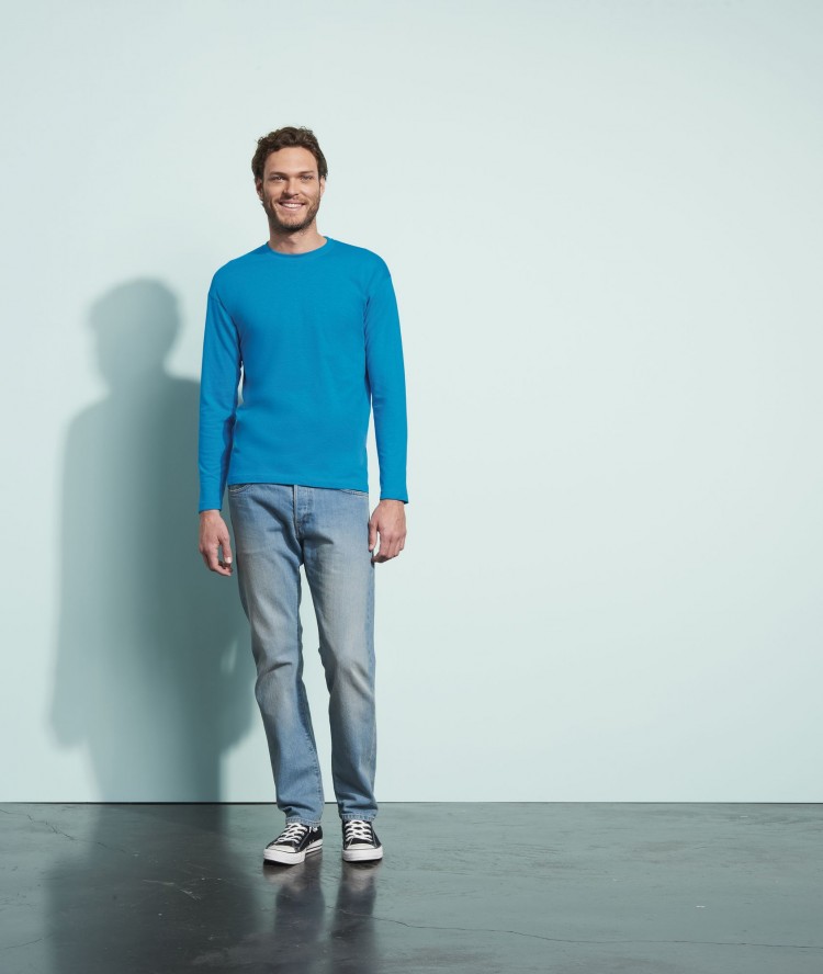 Футболка с длинным рукавом Monarch 150, черная Футболка с длинным рукавом Monarch 150, черная