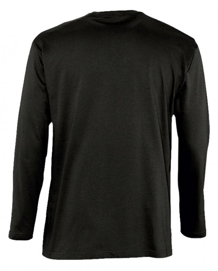 Футболка с длинным рукавом Monarch 150, черная Футболка с длинным рукавом Monarch 150, черная