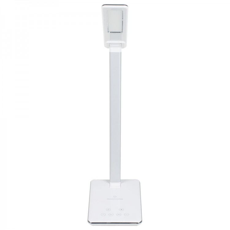 Настольная лампа с беспроводной зарядкой Power Spot, белая