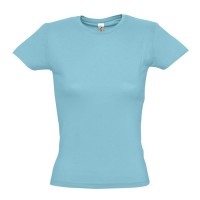 Футболка женская MISS, бирюзовый, S, 100% хлопок, 150 г/м2