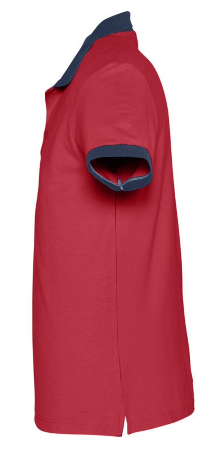 Рубашка поло Prince 190, красная с темно-синим