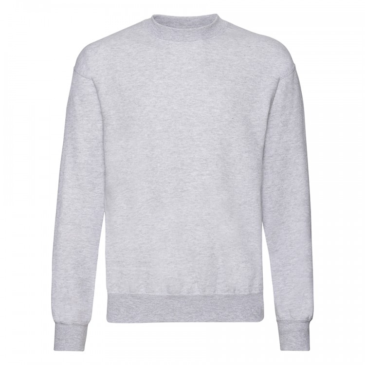 Толстовка мужская с начесом "Classic Set-In Sweat", серый_S, 80% х/б, 20% п/э, 280 г/м2