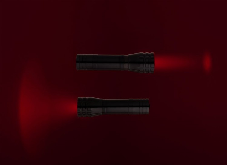 Фонарик с фокусировкой луча Beaming, черный