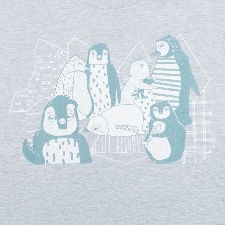 Футболка мужская приталенная Ping Win, голубой меланж Футболка мужская приталенная Ping Win, голубой меланж