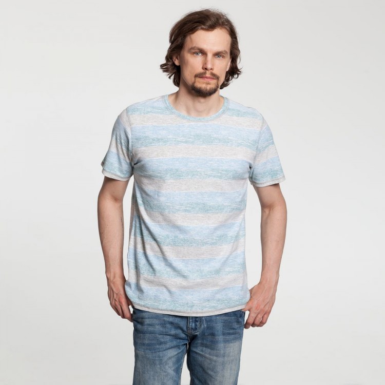 Футболка мужская Rayet двусторонняя, голубая с зеленым Футболка мужская Rayet двусторонняя, голубая с зеленым