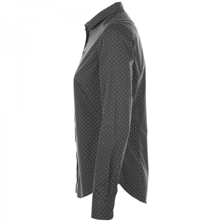 Рубашка женская Becker Women, темно-серая с белым Рубашка женская Becker Women, темно-серая с белым