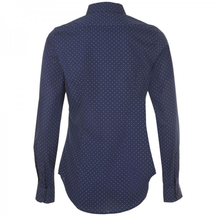 Рубашка женская Becker Women, темно-синяя с белым Рубашка женская Becker Women, темно-синяя с белым