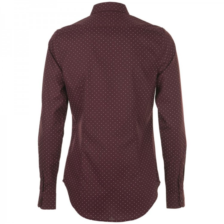 Рубашка женская Becker Women, бордовая с белым Рубашка женская Becker Women, бордовая с белым