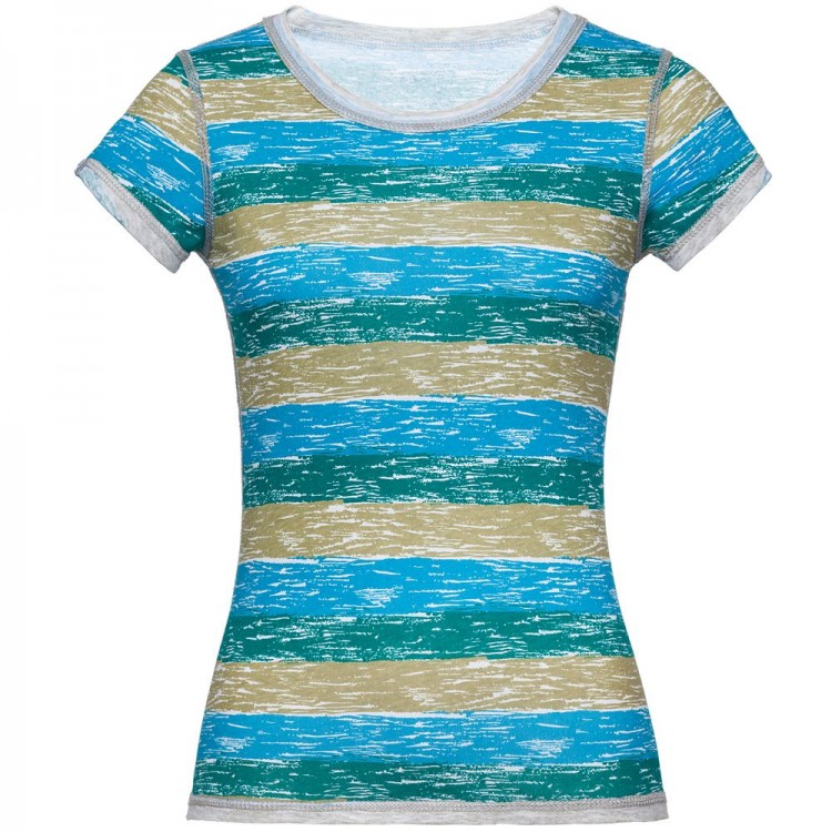 Футболка женская Rayet Lady двусторонняя, голубая с зеленым Футболка женская Rayet Lady двусторонняя, голубая с зеленым