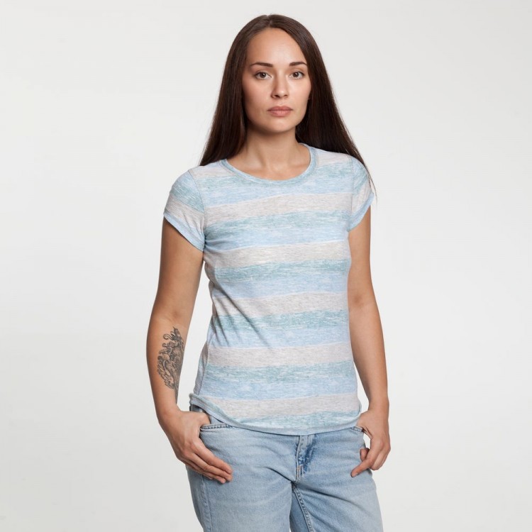 Футболка женская Rayet Lady двусторонняя, голубая с зеленым Футболка женская Rayet Lady двусторонняя, голубая с зеленым