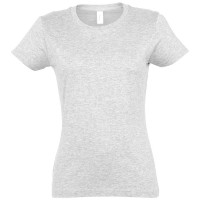 Футболка женская IMPERIAL WOMEN, светло-серый меланж_L, 100% хлопок, 190 г/м2