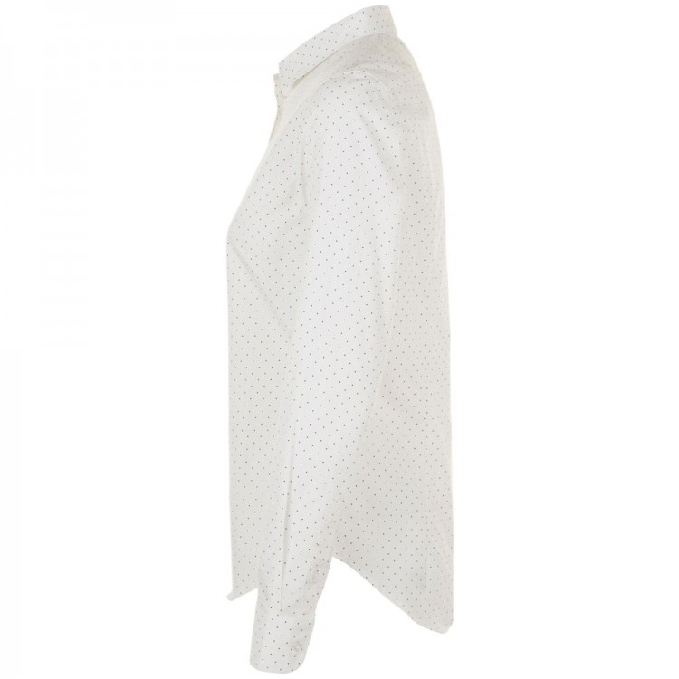 Рубашка женская Becker Women, белая с темно-синим Рубашка женская Becker Women, белая с темно-синим