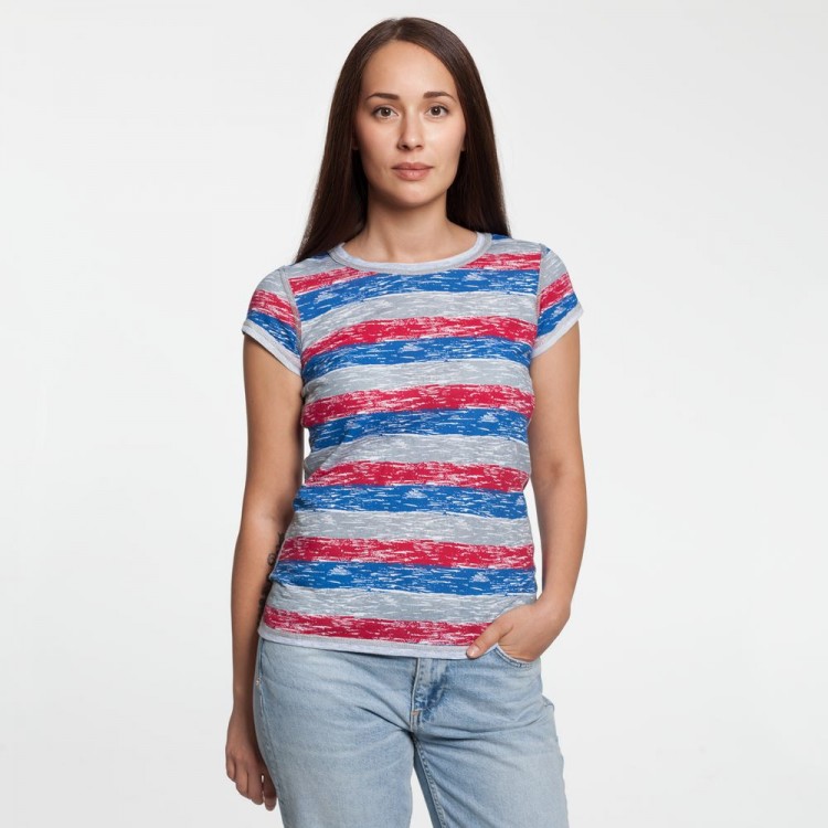 Футболка женская Rayet Lady двусторонняя, красная с синим Футболка женская Rayet Lady двусторонняя, красная с синим