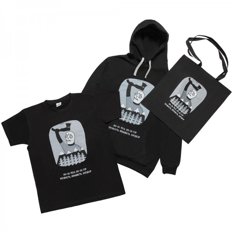 Футболка «Хардкор», черная Футболка «Хардкор», черная