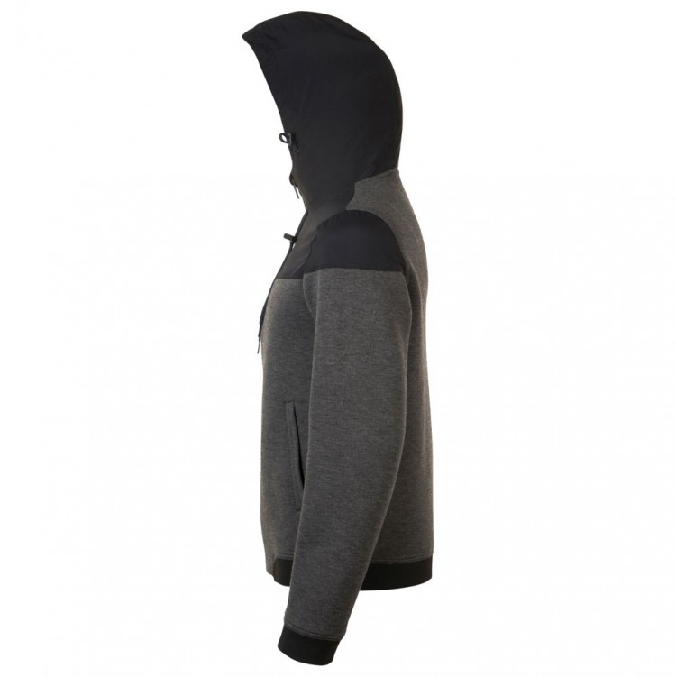 Куртка унисекс Voltage, черный меланж с черным Куртка унисекс Voltage, черный меланж с черным