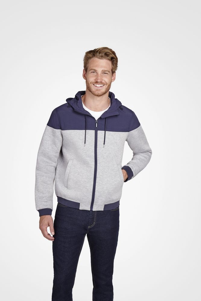 Куртка унисекс Voltage, черный меланж с черным Куртка унисекс Voltage, черный меланж с черным