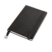 Ежедневник недатированный Boomer, А5,  черный, кремовый блок в линейку, без обреза