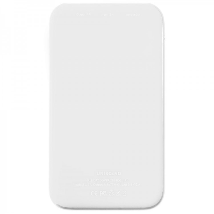 Внешний аккумулятор Uniscend Half Day Compact 5000 мAч, белый
