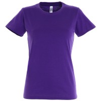 Футболка женская IMPERIAL WOMEN, фиолетовый_L, 100% х/б, 190 г/м2