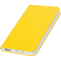 Универсальный аккумулятор "Softi" (5000mAh),желтый, 7,5х12,1х1,1см, искусственная кожа,пласт Универсальный аккумулятор "Softi" (5000mAh),желтый, 7,5х12,1х1,1см, искусственная кожа,пласт