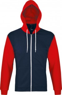 Толстовка на молнии Silver 280 темно-синяя с красным Толстовка на молнии Silver 280 темно-синяя с красным